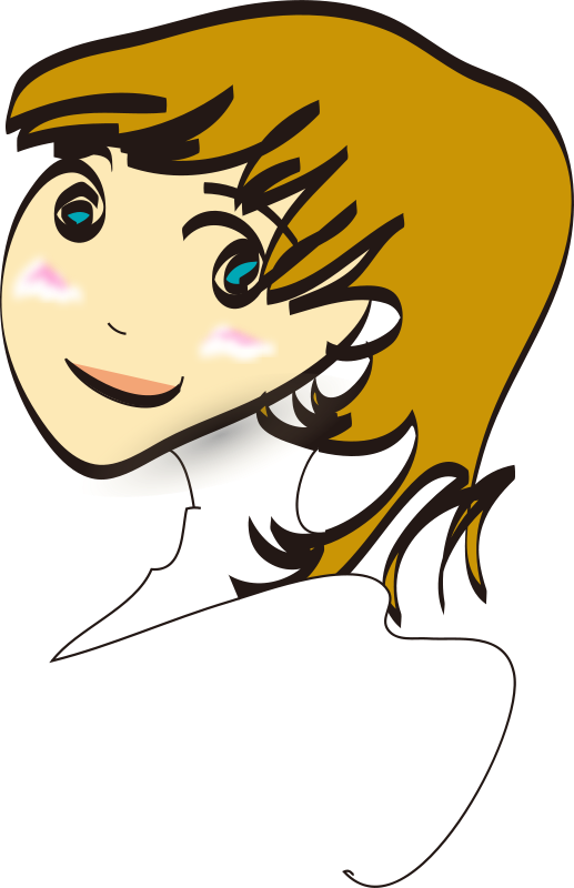 Girlface2 Clip Art - Baby Girl Clip Art - Png Download (517x800), Png Download