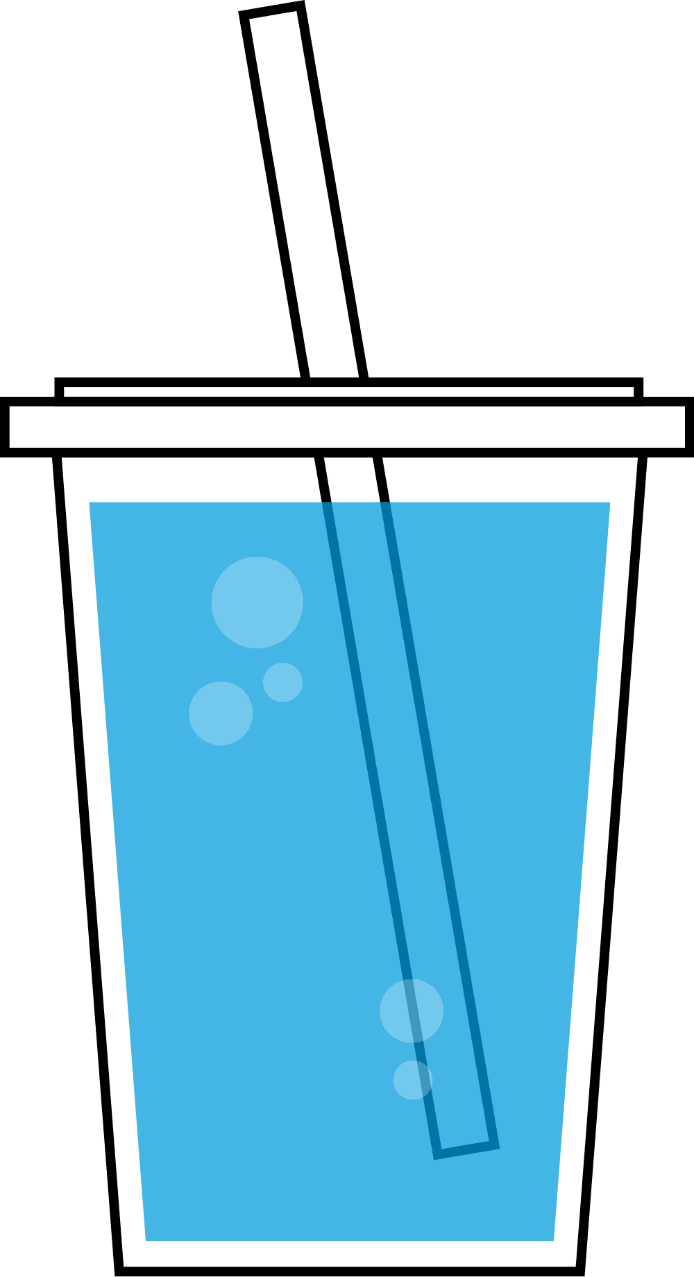 Slushy Clip Art Pictures To Pin On Pinterest Pinsdaddy - Blue Drink Clip Art - Png Download (1000x1841), Png Download