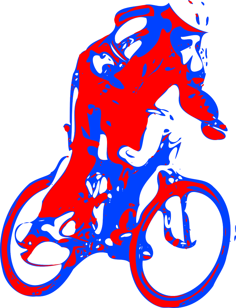 Bicyclist Bicycle Bike Clipart (981x1280), Png Download