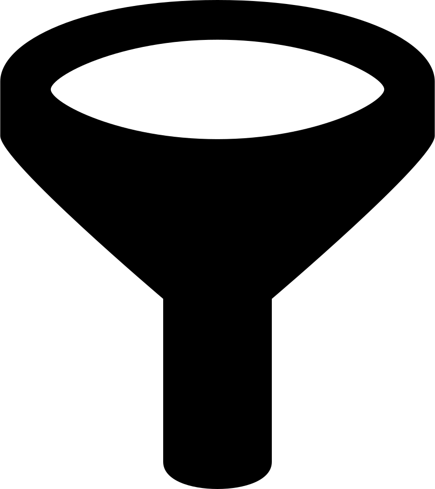 Svg Free Download Onlinewebfonts - Filter Icon Excel Clipart (872x980), Png Download