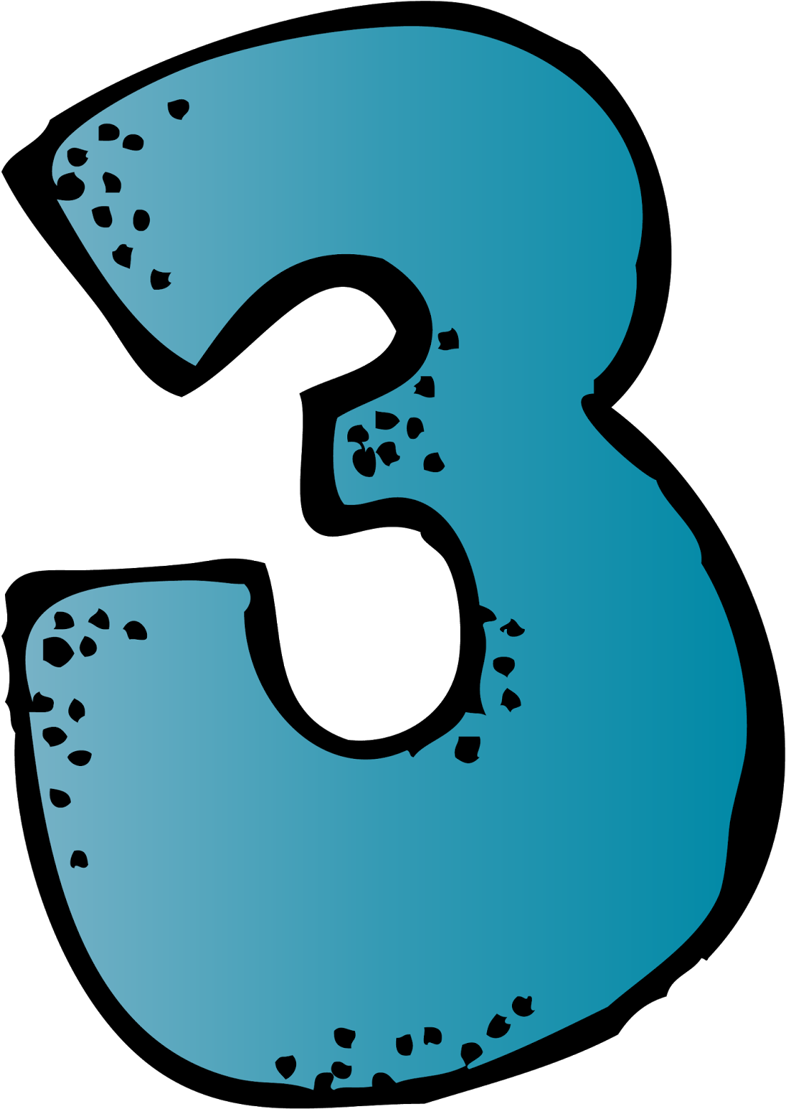 Talk About All Of The Great Books You Read Over Break - Melonheadz Number Clipart (1206x1600), Png Download