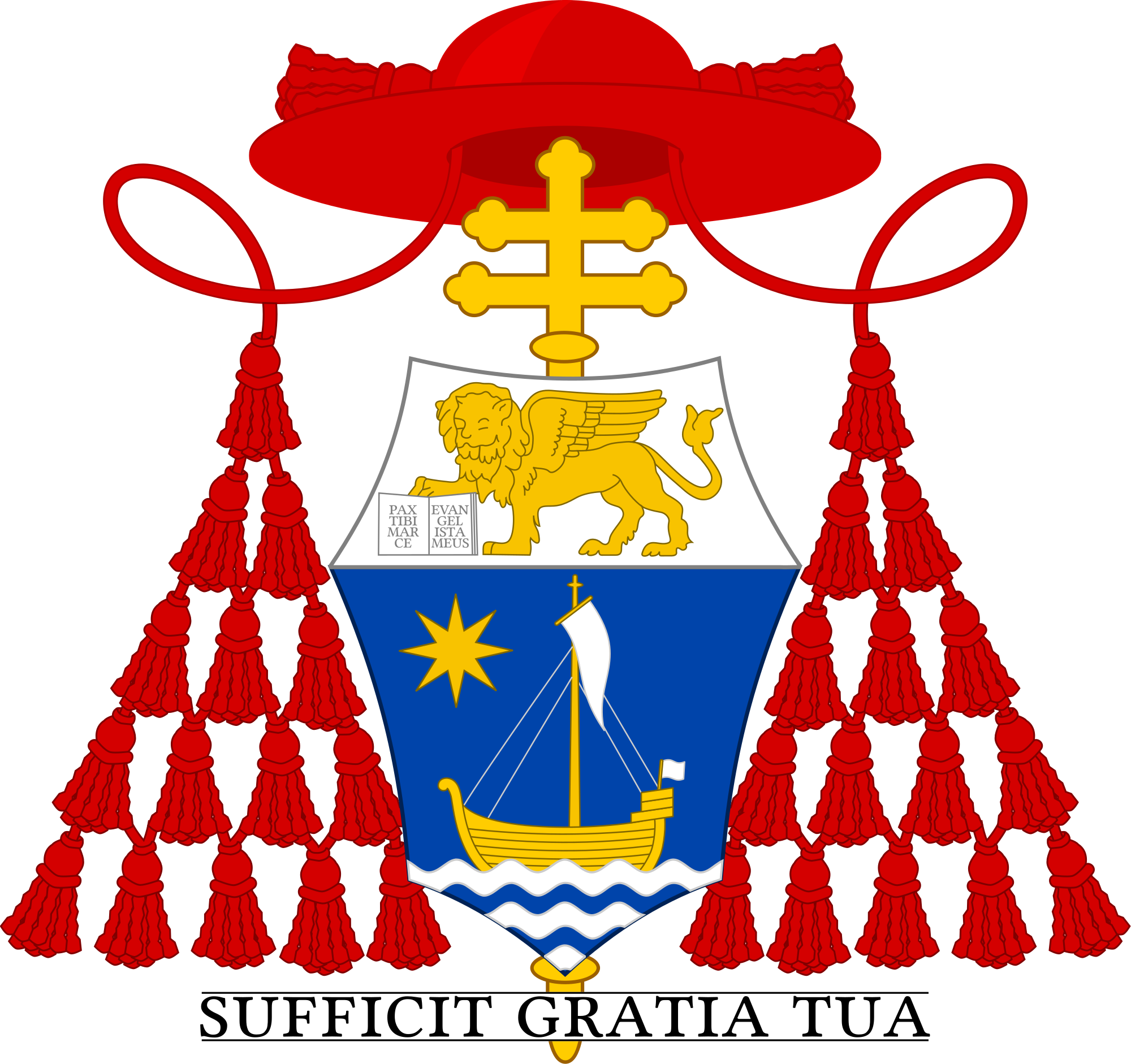 Clipart Library File Scola Patriarch Of - Coat Of Arms Cardinal Wuerl - Png Download (1088x1024), Png Download