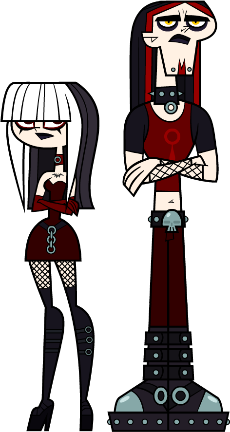 Ennui And Crimson - Total Drama Ennui And Crimson Clipart (625x938), Png Download