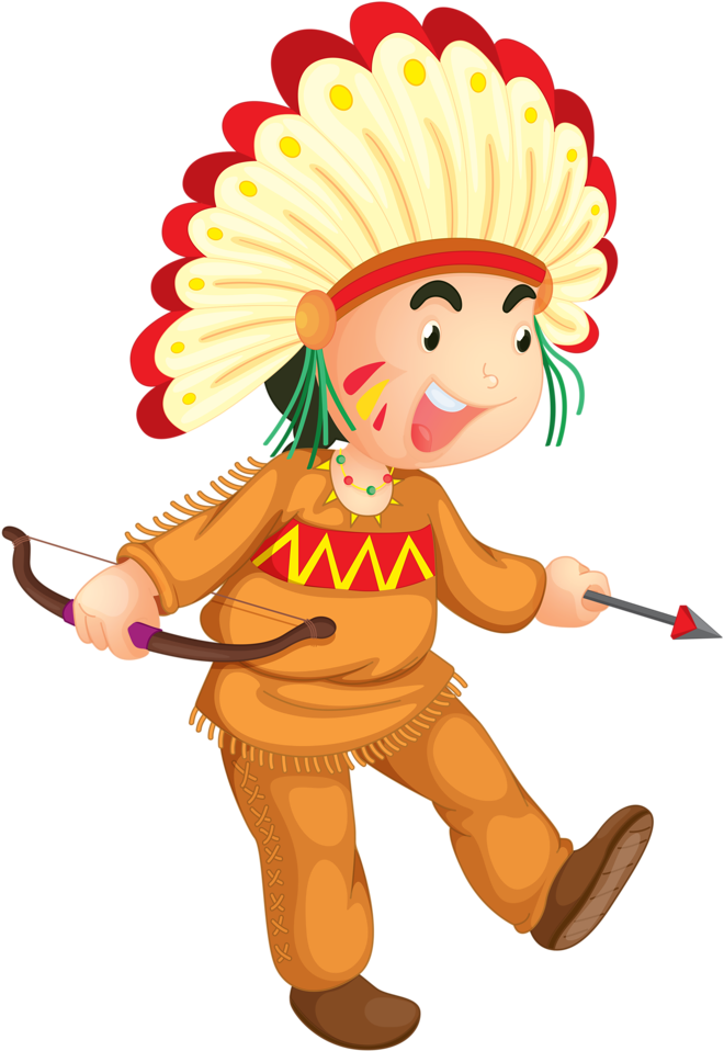 Indian Clipart Saints - Native American Indian Boy Cartoon - Png Download (689x1024), Png Download