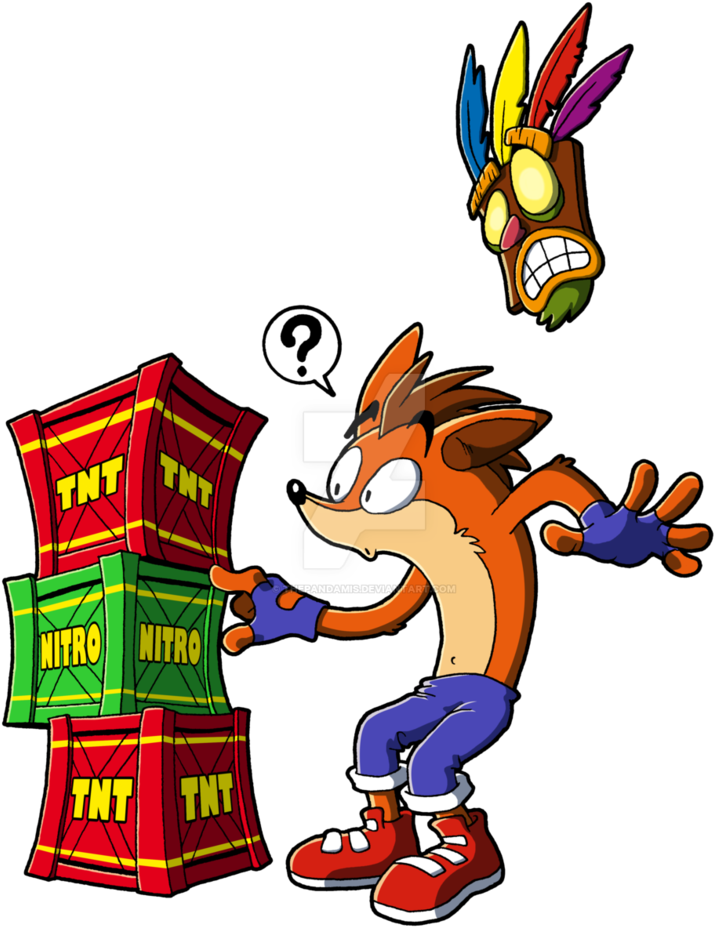 Crash Bandicoot Nitro Crate Png Freeuse Library - Crash Bandicoot Crash Crate Clipart (803x994), Png Download