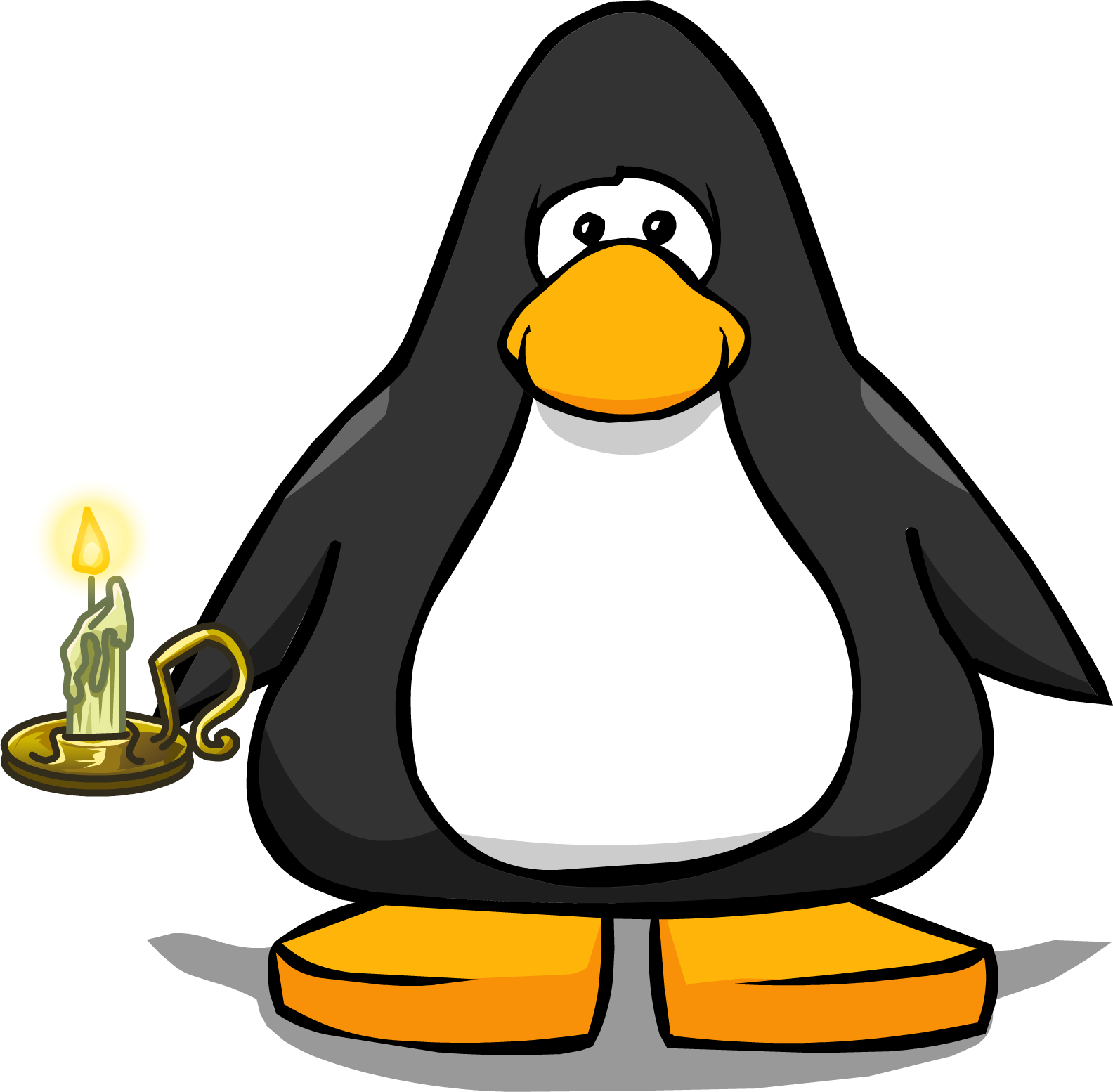 Creepy Clipart Candle - Club Penguin Trumpet - Png Download (1584x1554), Png Download