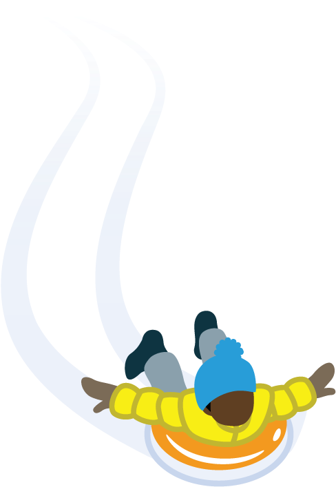 Copy Of Copy Of Sledder 7 Sledding Hills Graphic - Sledding Clipart (640x775), Png Download