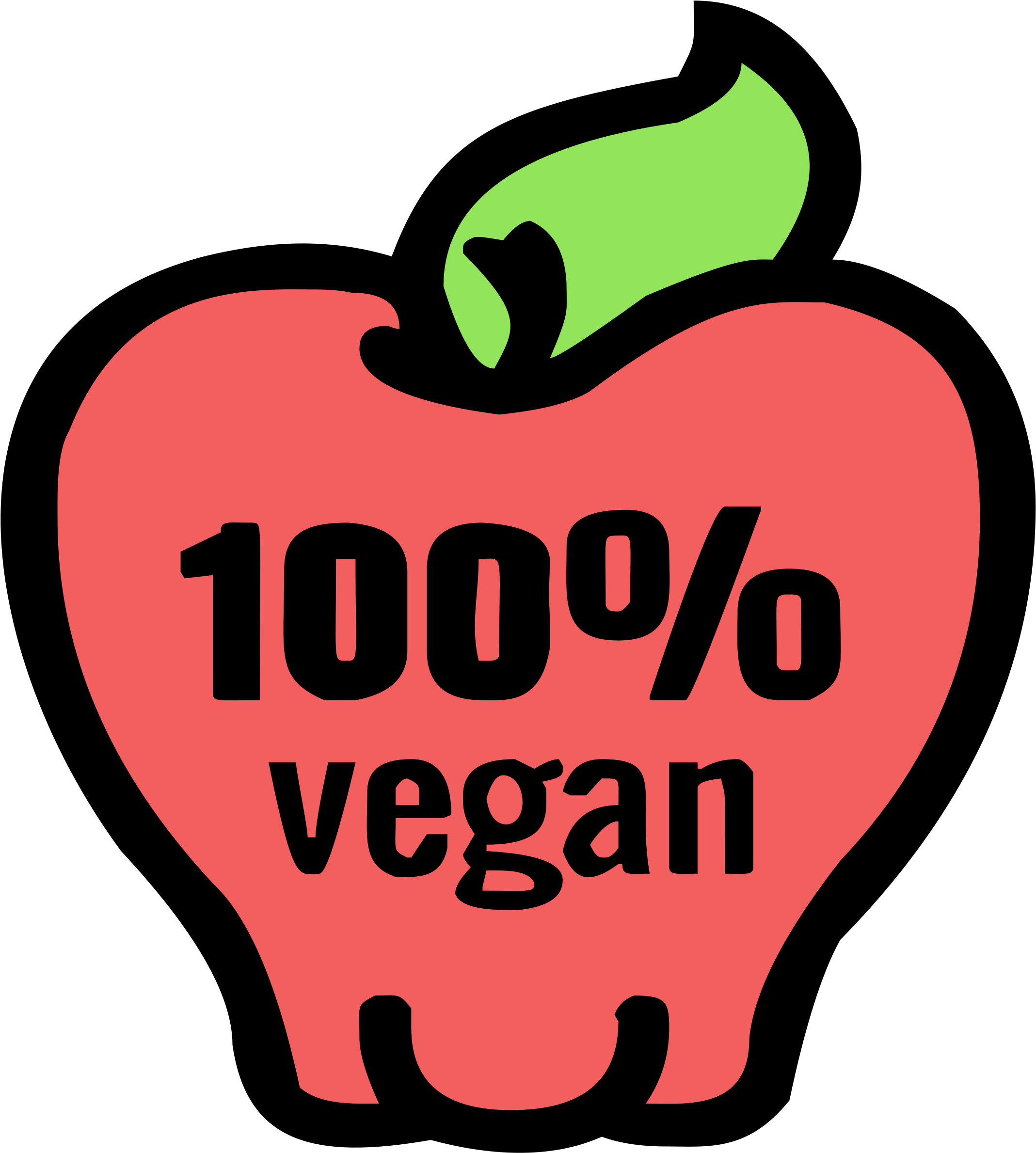 Big Image - Clipart Vegan - Png Download (2191x2400), Png Download