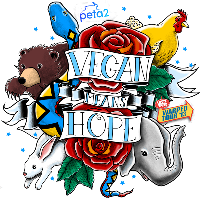 Vegan Means Hope - Tattoo Clipart (660x652), Png Download