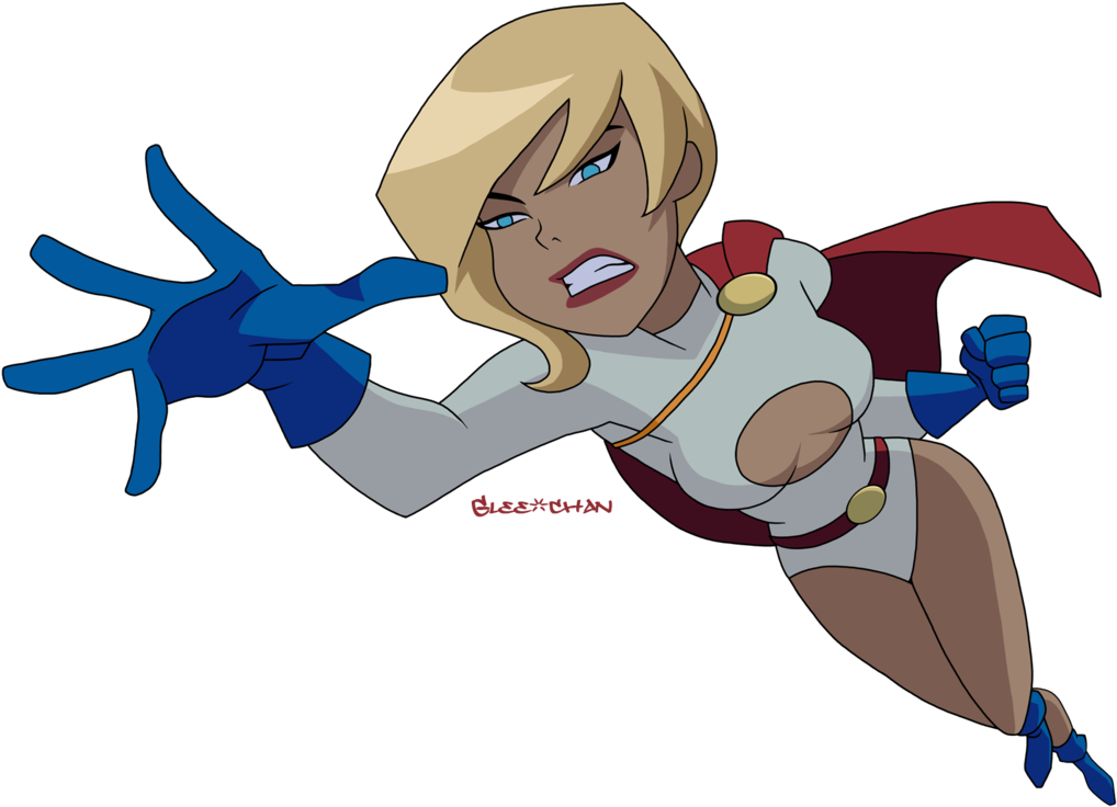 Supergirl Clipart Power Girl - Bruce Timm Power Girl - Png Download (1053x758), Png Download