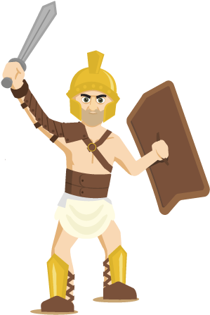 Gladiator Clipart Roman Senator - Chariot Racing - Png Download (1008x567), Png Download