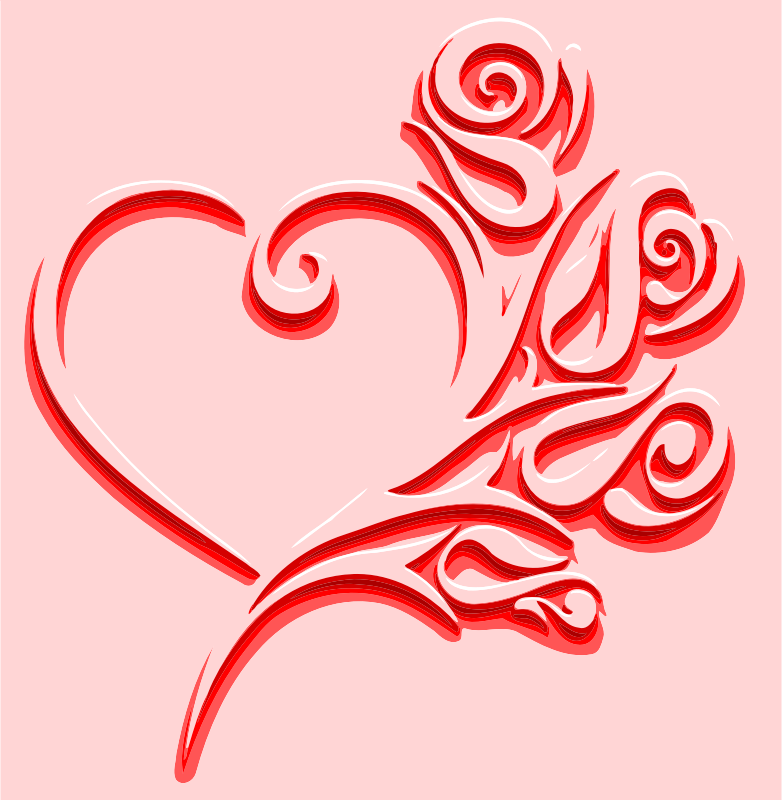 Clip Art Clipart Heart Clip Art - Heart Abstract - Png Download (782x800), Png Download