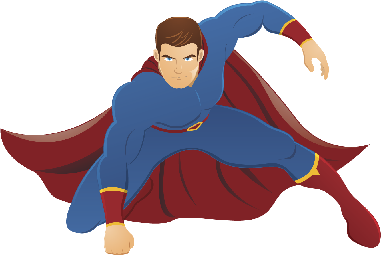 Good Guy Clipart - Superhero - Png Download (1334x900), Png Download