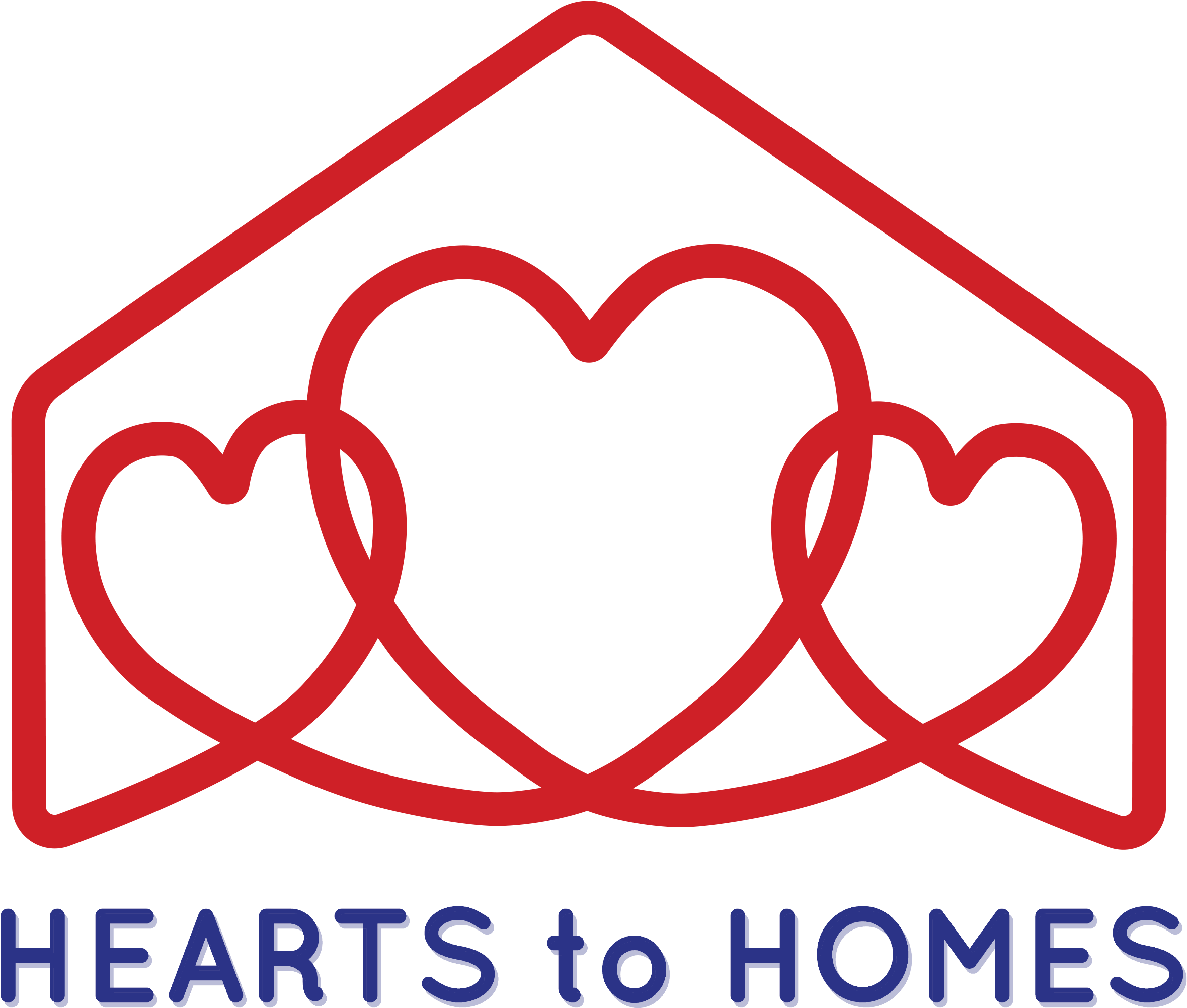 Hearts To Homes Clipart (2417x2065), Png Download