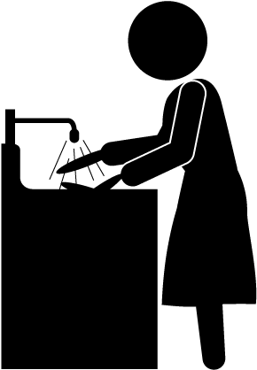 Dishes Clipart Washing Area - Wash The Dishes Icon - Png Download (640x480), Png Download