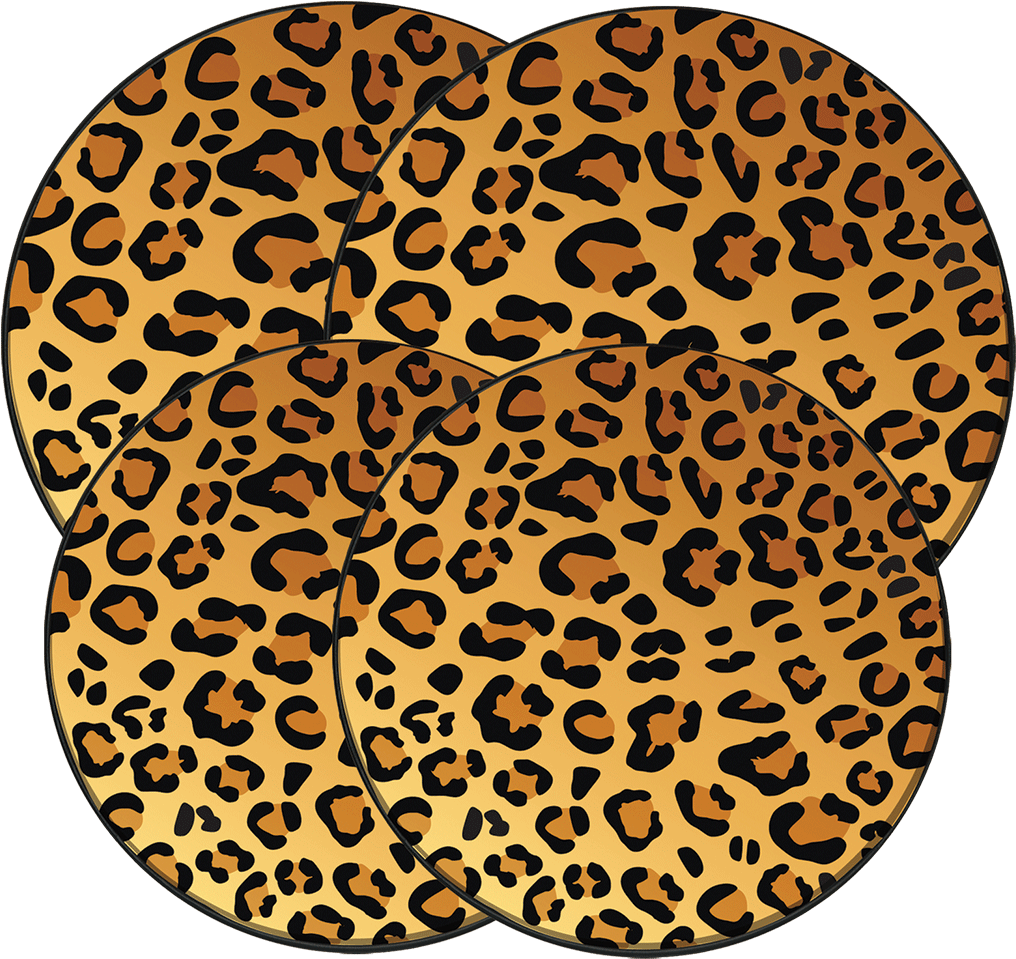 5070 Burner Kover In The Wild Leopard 4 Pack V=1485091025 - Range Kleen 5070 Burner Kovers Round Clipart (1024x1024), Png Download