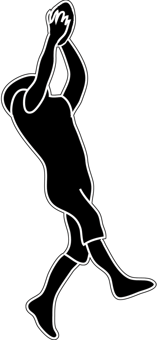 Female Singer Silhouette - Football Player Clipart Transparent - Png Download (544x1181), Png Download