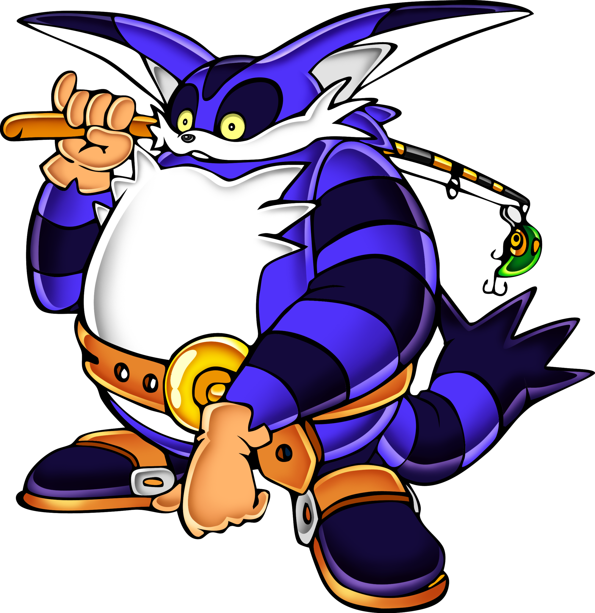 A Theme Song From The 1998 Dreamcast Game Sonic Adventure - Big The Cat Sonic Adventure Clipart (900x926), Png Download
