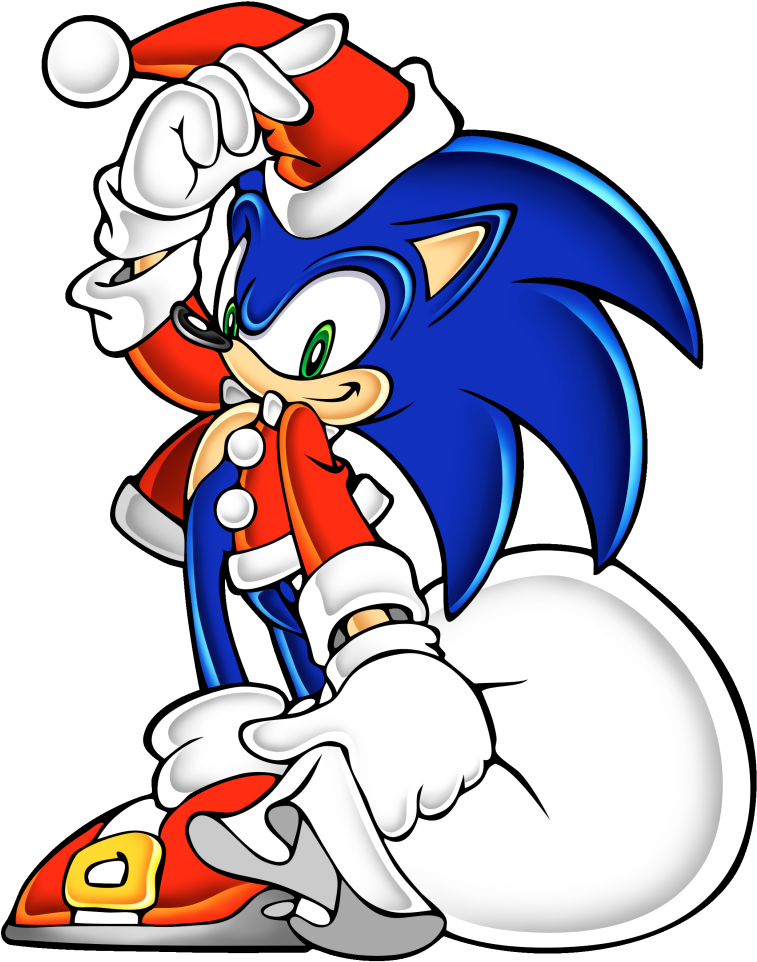Sonic Adventure - Sonic The Hedgehog Santa Clipart (800x1018), Png Download