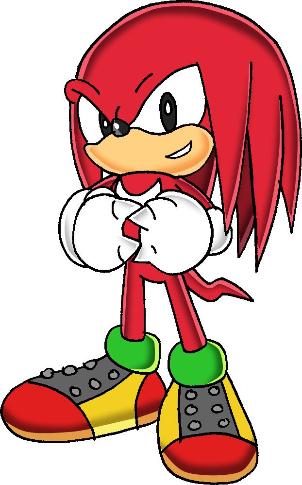 Sonic The Hedgehog Clipart Knuckles The Echidna - Classic Knuckles The Echidna - Png Download (622x998), Png Download