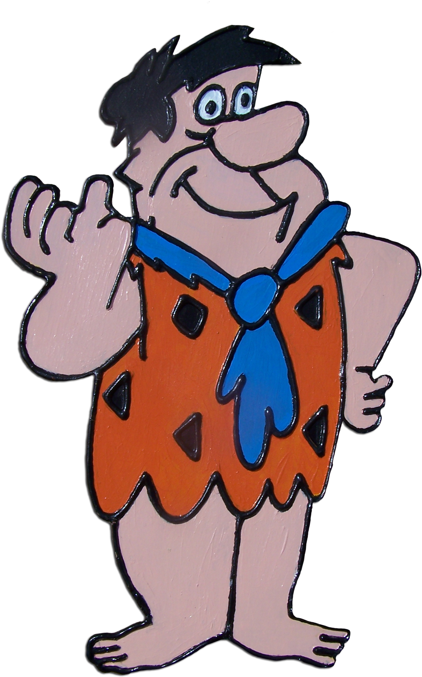 Fred Flintstones Garden Stake - High-definition Television Clipart (1932x2576), Png Download
