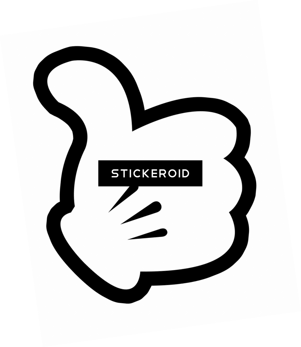 Thumb Up Mickey's Hand - Thumb Mickey Mouse Png Clipart (1041x1199), Png Download