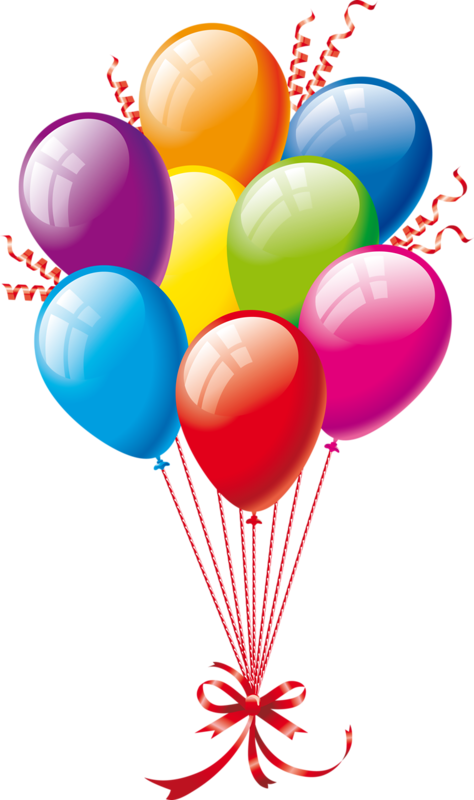 Фотки Birthday Balloons Clipart, Free Birthday Clipart, - Happy Birthday Png Background Transparent Png (474x800), Png Download