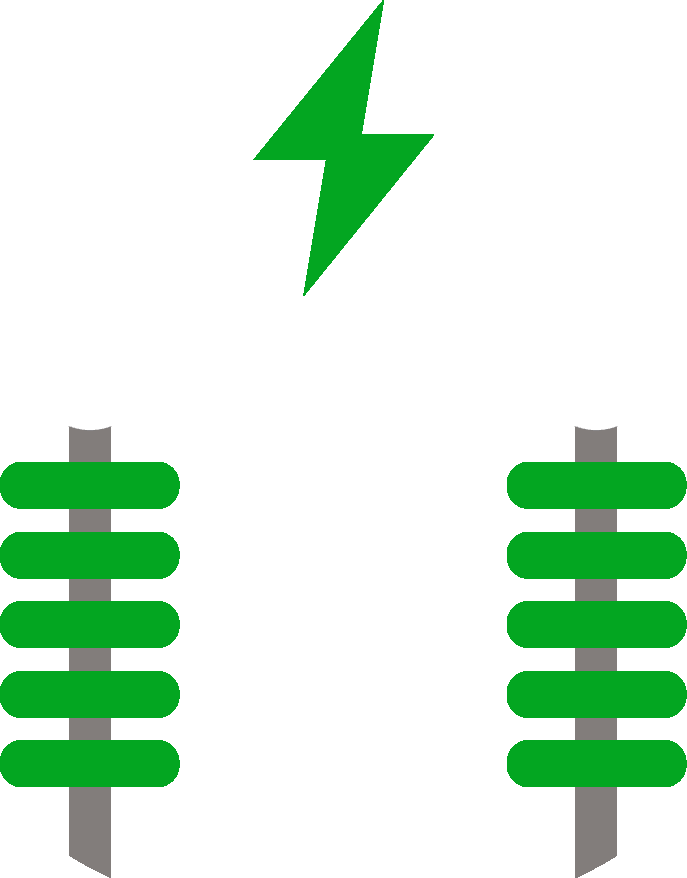 High And Medium Voltage Transmission Line - Electricity Clipart (687x878), Png Download