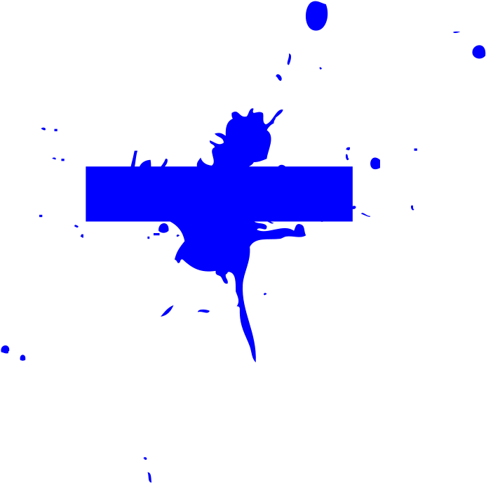 Free Blue Tile Splat - Clip Art - Png Download (727x800), Png Download