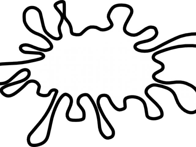Splatter Clipart Dark - White Paint Splat Clipart - Png Download (640x480), Png Download