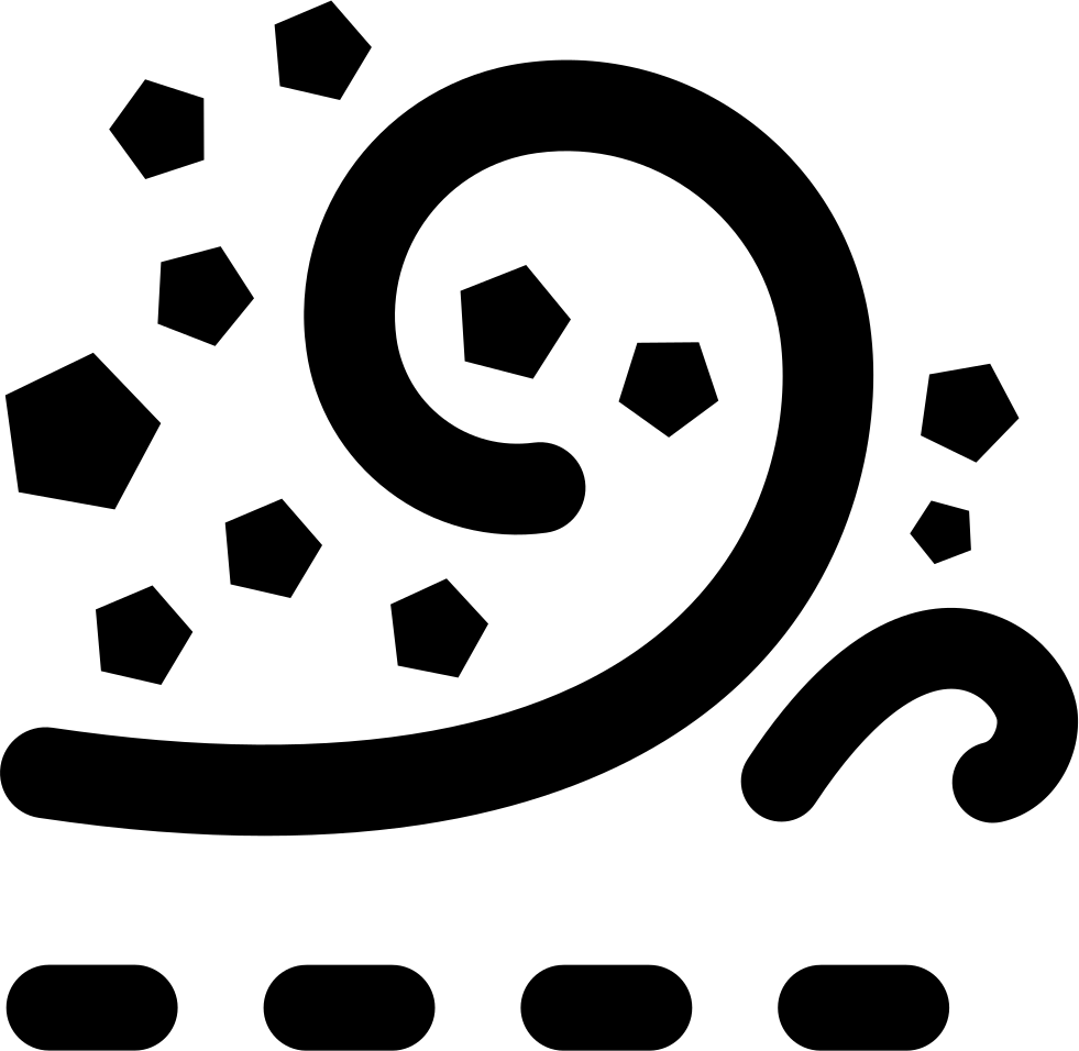 Dust Clipart Svg - Dust Png Icon Transparent Png (981x956), Png Download