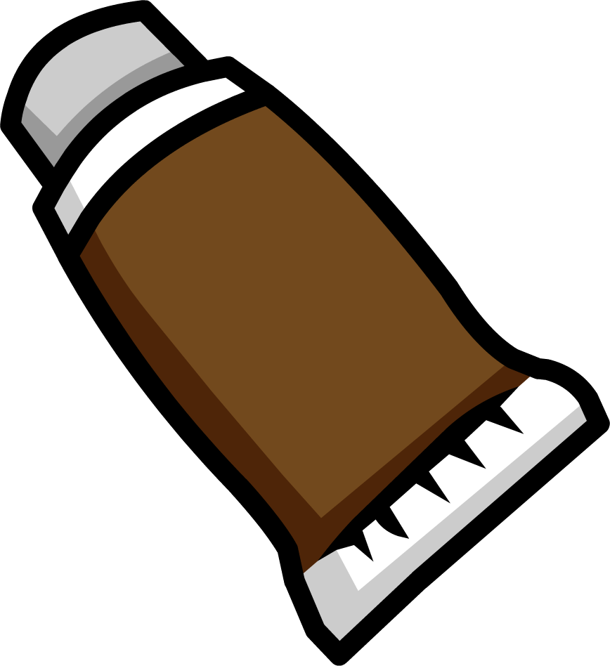 Brown Face Paint Icon - Brown Paint Clipart - Png Download (868x948), Png Download