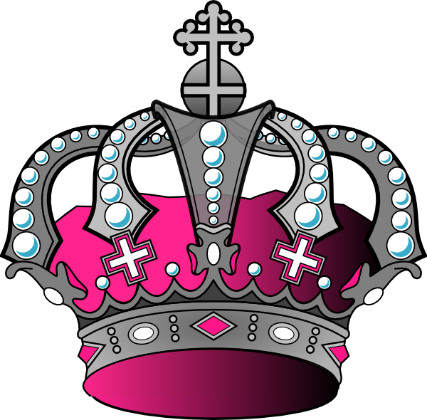 Silver Pink Crown Clip Art - Clip Art - Png Download (600x590), Png Download