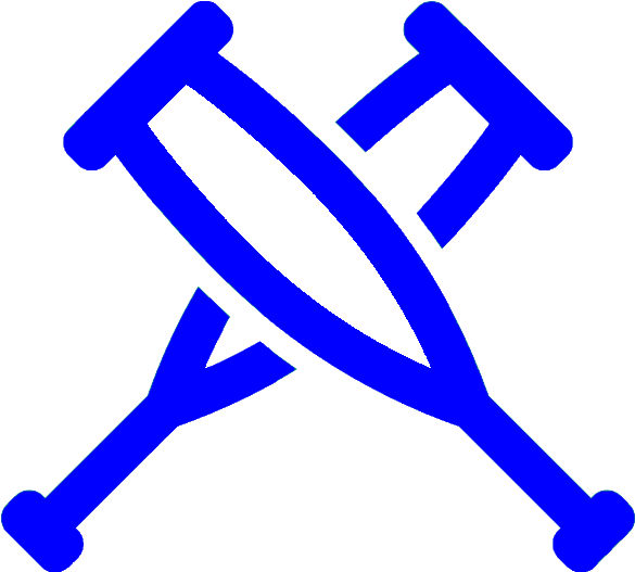 Orthotics And Bracing - Crutch Clipart (600x600), Png Download