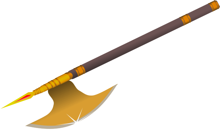 Ancient- Axe Free Vector - Png Of Weapons Clipart (800x651), Png Download
