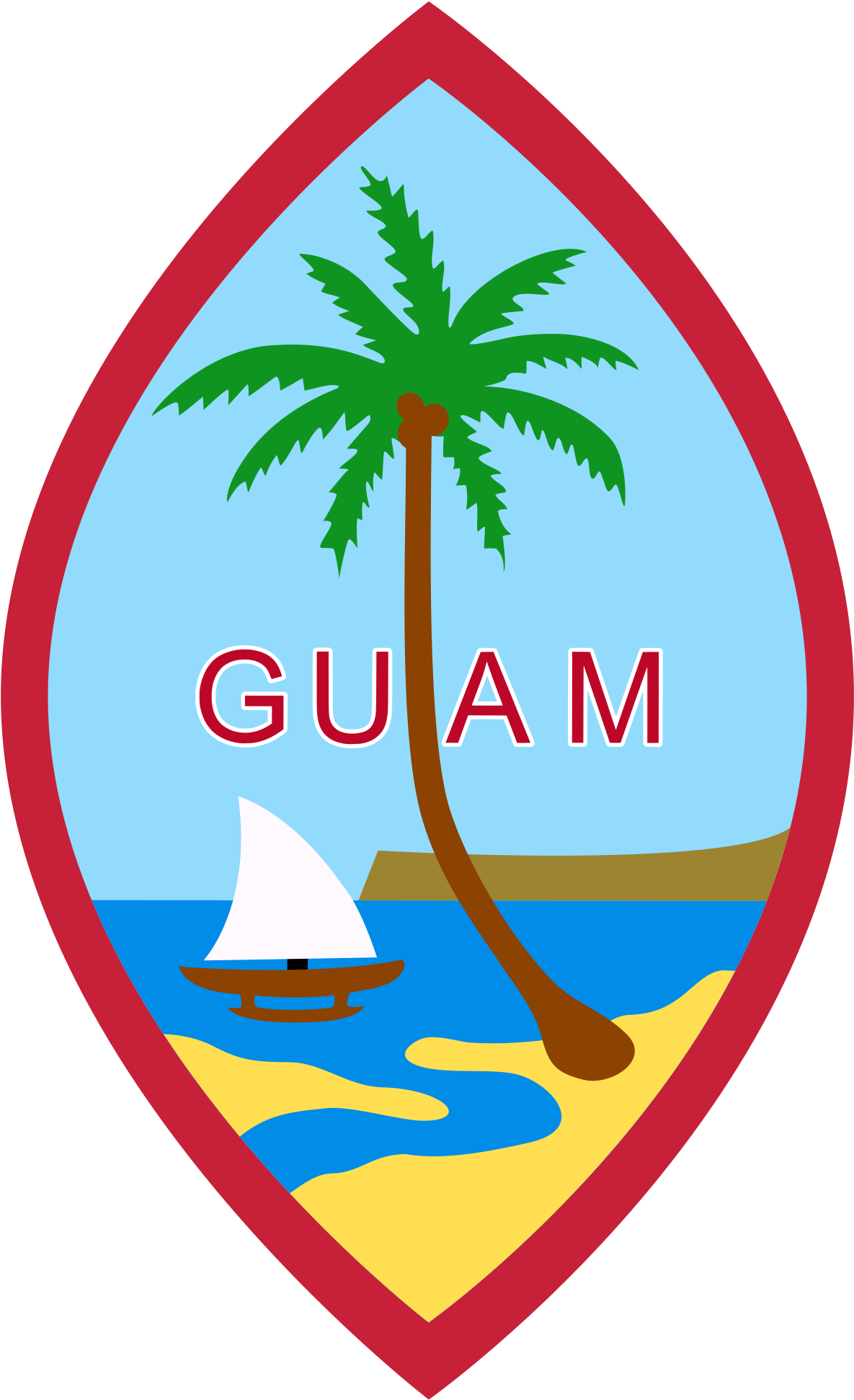Post - Guam Seal Clipart (783x1276), Png Download