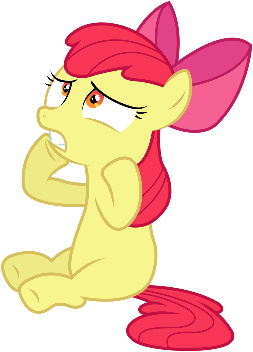 Brynna Drummond On Twitter And It Was - Mlp Applebloom Worried Clipart (864x1200), Png Download