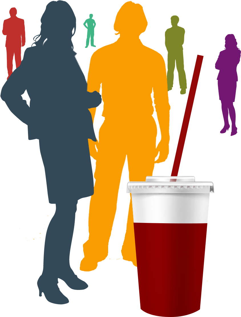 Silhouettes Of Mcdonald's Customers - Mcdonald's Clipart (970x1276), Png Download