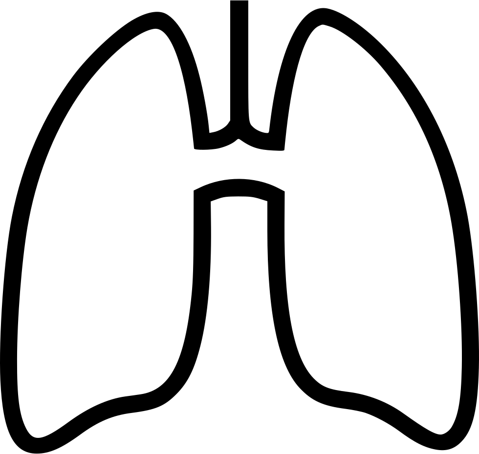 Clip Lung Outline Huge Freebie Download - Lung - Png Download (980x930), Png Download