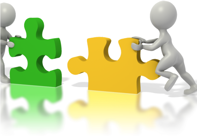 Society Clipart Statistics - Putting Jigsaw Puzzle Pieces Together - Png Download (640x480), Png Download