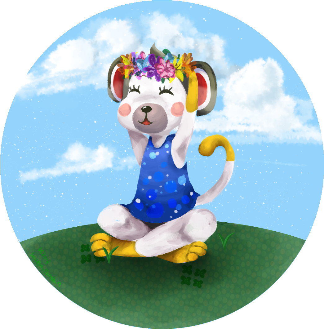 Shari With A Flower Crown B/c Reasons I Also Do Animal - Animal Crossing: New Leaf Clipart (1065x1099), Png Download
