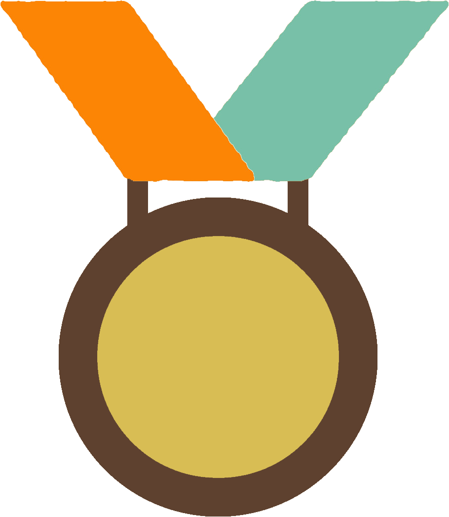 Medals Clipart Achivement - Transparent Blue Medal Clipart - Png Download (910x1047), Png Download