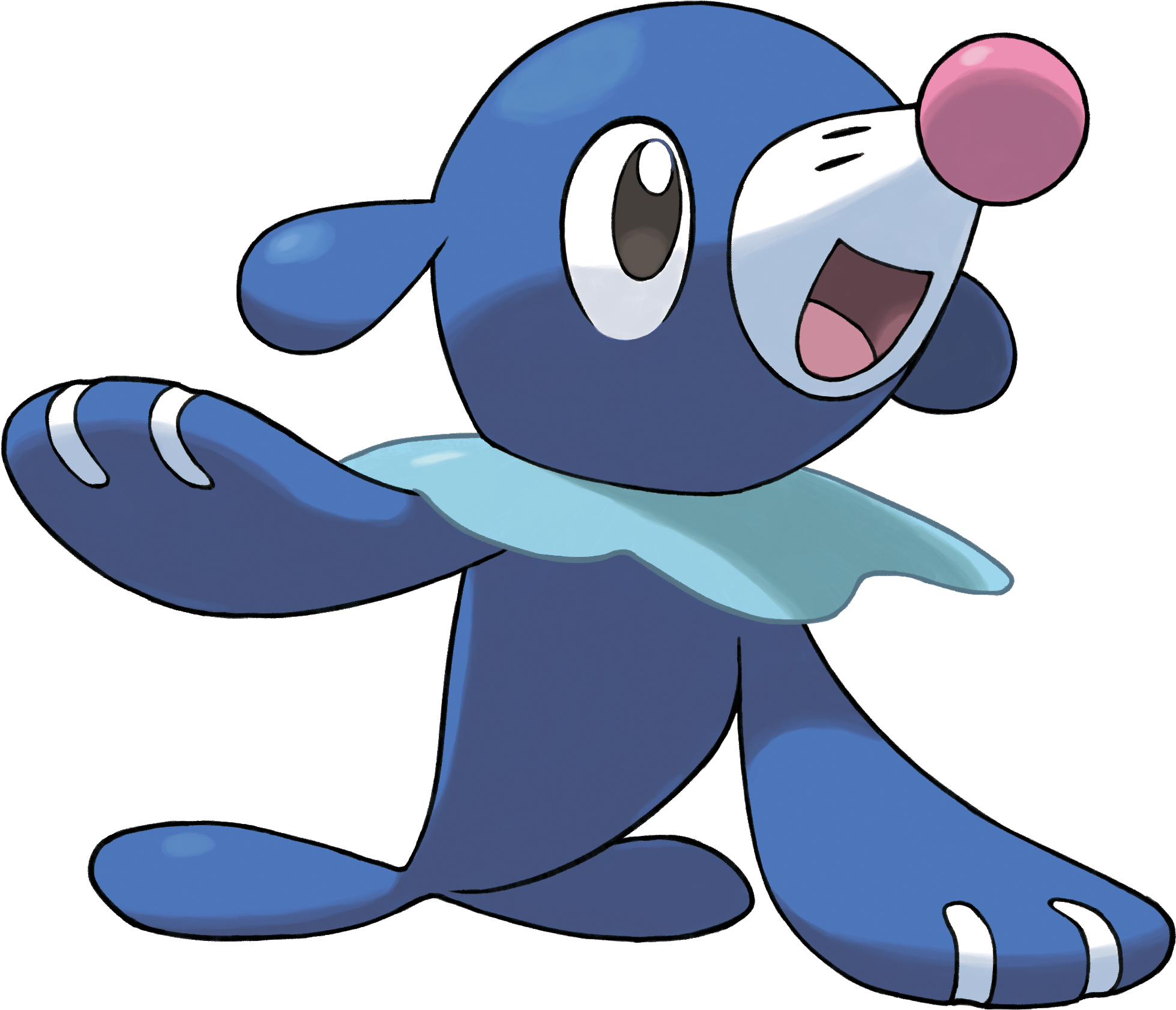 728popplio - Pokmon Sun Games Nintendo 3ds Video Game Clipart (1280x1280), Png Download