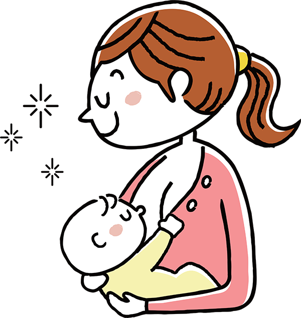 Breastfeeding Committment - Mom Breastfeeding Baby Cartoon Png Clipart (600x635), Png Download