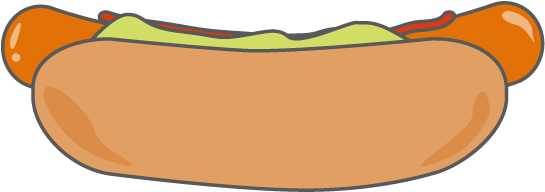 Hot Dogs - Illustration Clipart (640x640), Png Download