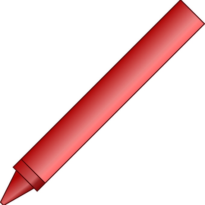 Crayon Clip Art - Red Pencil Clipart - Png Download (594x599), Png Download