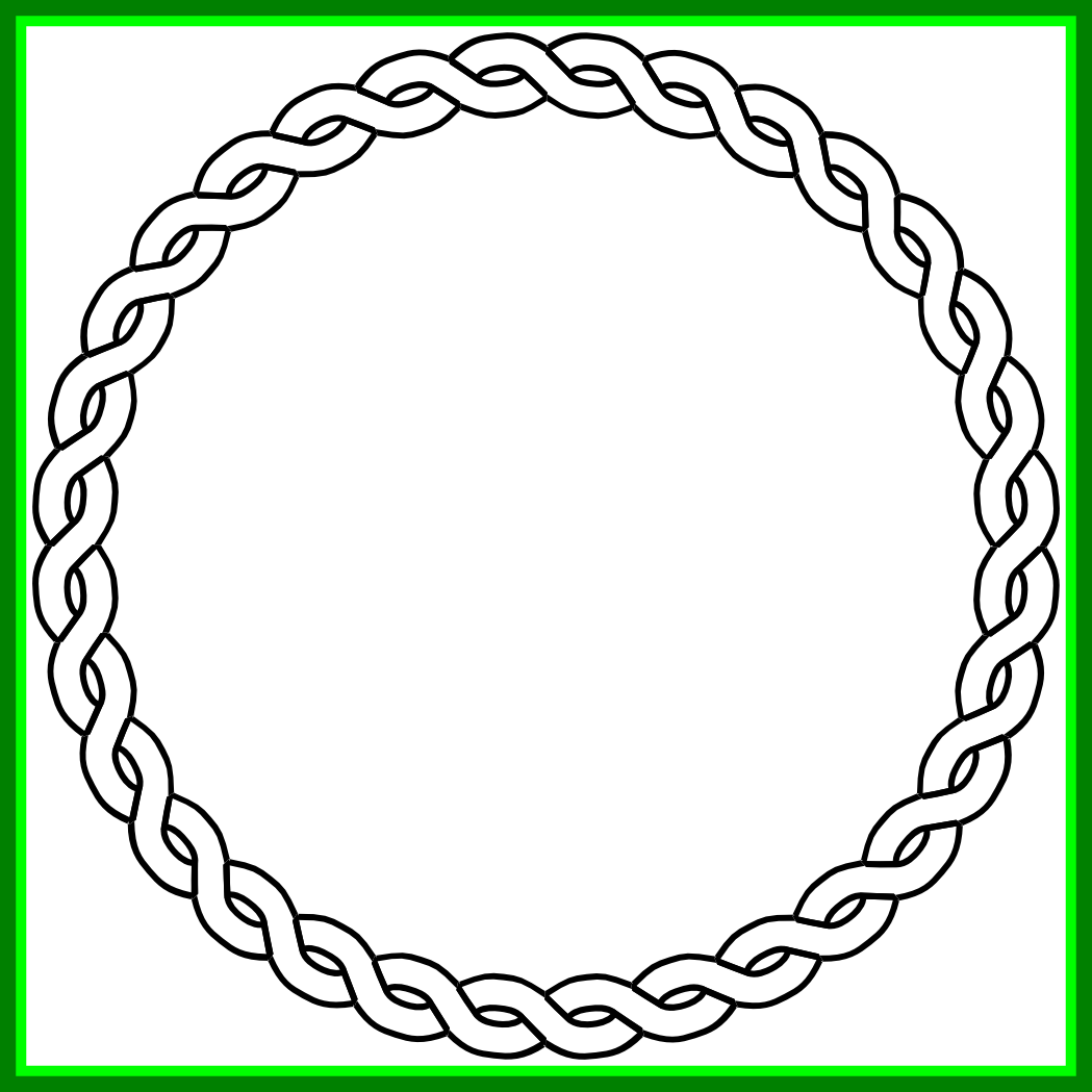 Nautical Clipart Black And White - Circular Border - Png Download (1049x1049), Png Download