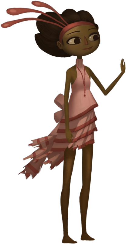 872 1280 300px - Broken Age Character Design Clipart (650x1100), Png Download