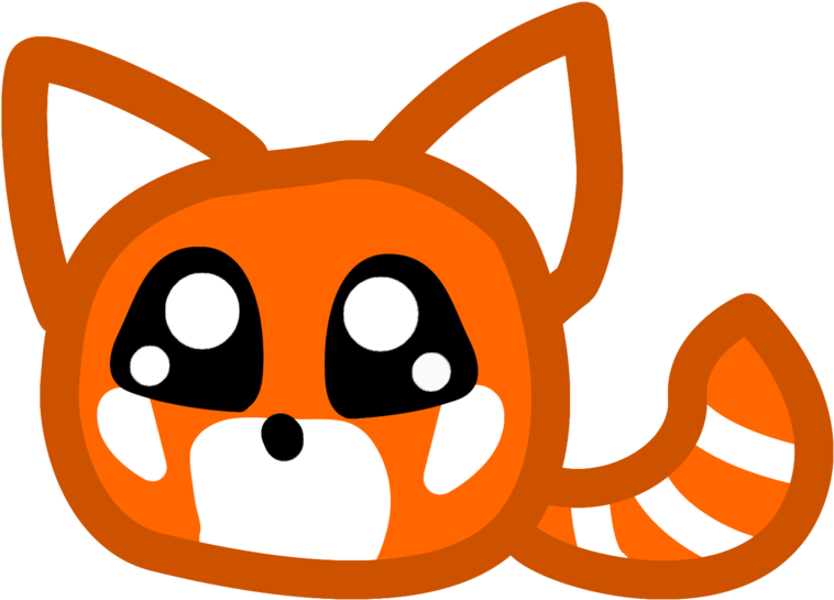 Clipart Info - Cute Red Panda Drawing - Png Download (900x741), Png Download