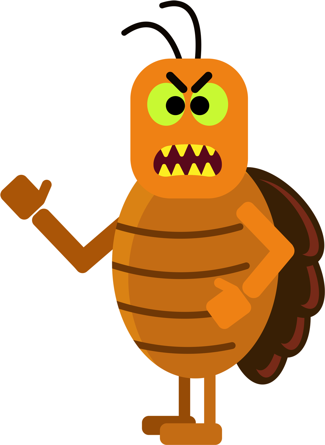 So Joe's Apartment Was An Early Prototype Of This Particular - Cockroach Emoji Clipart (1200x1553), Png Download